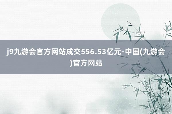 j9九游会官方网站成交556.53亿元-中国(九游会)官方网站